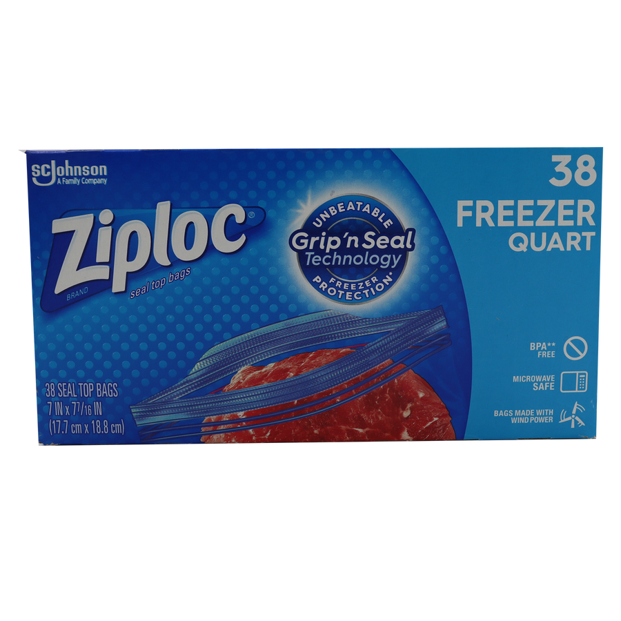 Ziploc Freezer Medium 38pc 17.7cmx18.8cm