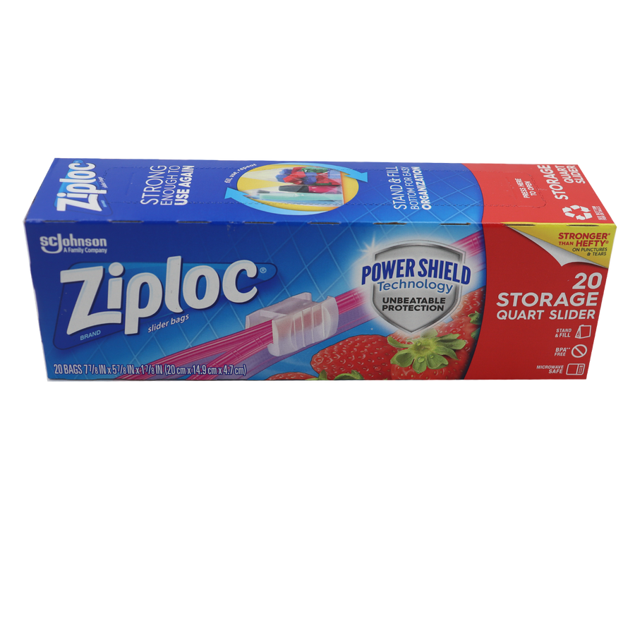 Ziploc Slider Storage Medium 20pc 14.9cmx4.7cm