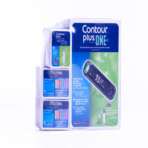 Contour Plus Machine + 100 Strips + 100 Lancets