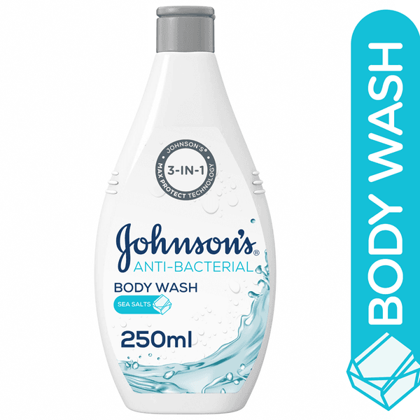 Johnson Anti-bacterial Body Wash Seasalt 250ml