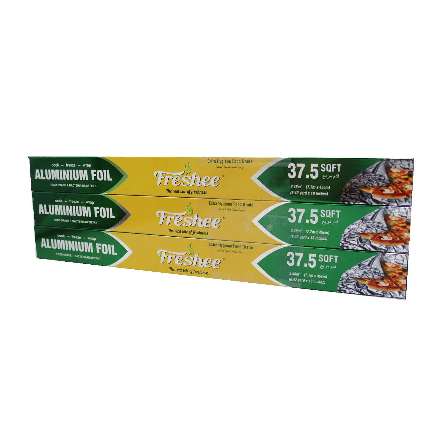 Freshee Aluminum Foil 45cm×7.7 m 3 X (37.5 Sq. Ft)