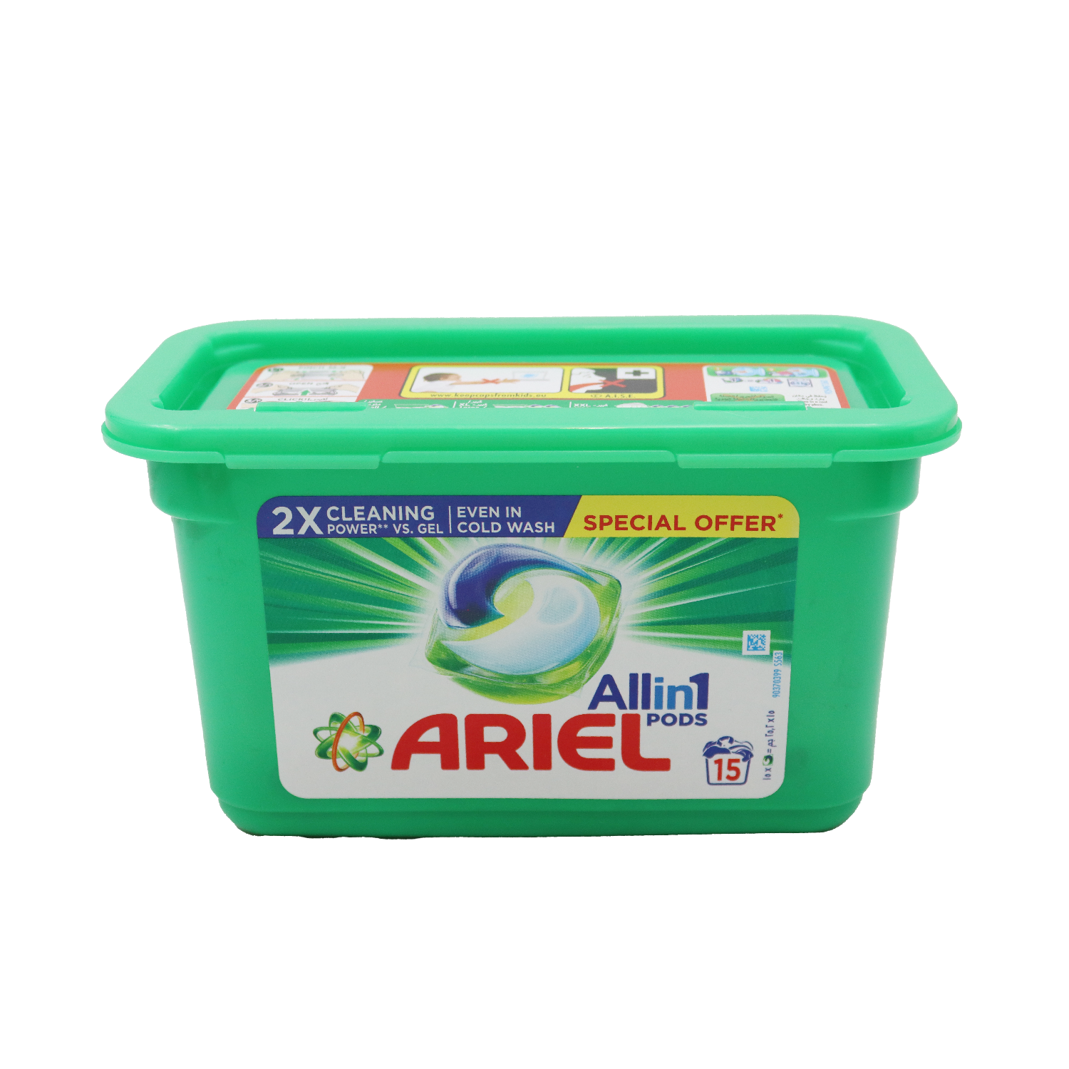 Ariel All In One Pods Washing Liquid Capsules Original Scent15x25.2g