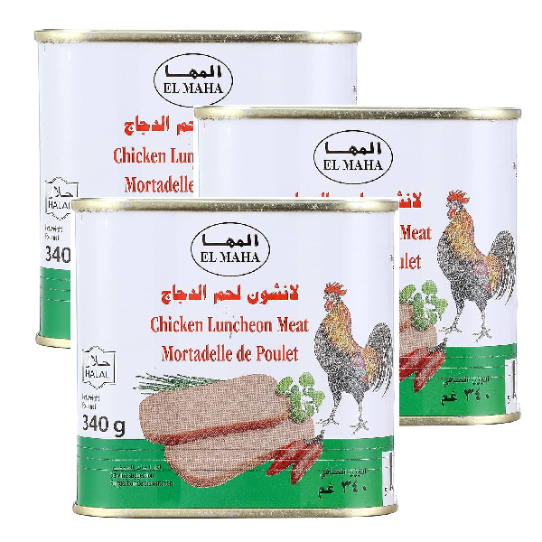 El Maha Chicken Luncheon Meat 3x200g