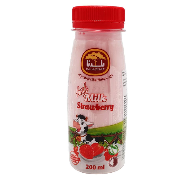 Baladna Fresh Flavored Milk Strawberry 200ml