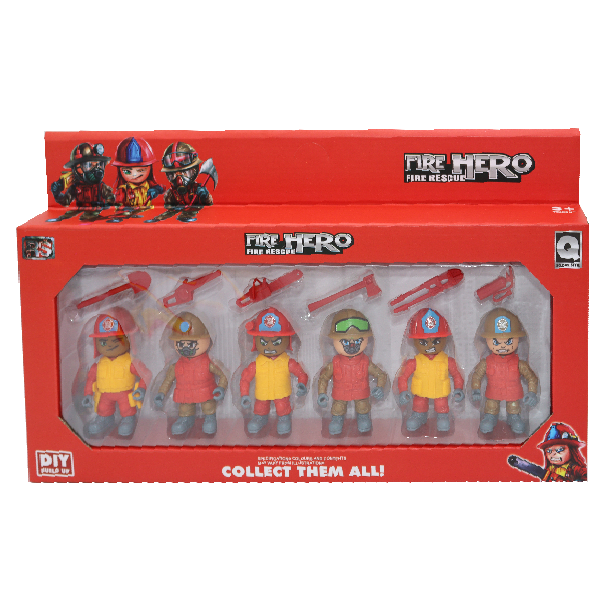 Fire Rescue 6Pcs Heroes Box