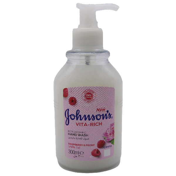 Johnson's Vr Replenishing Handwash Raspberry & Peony