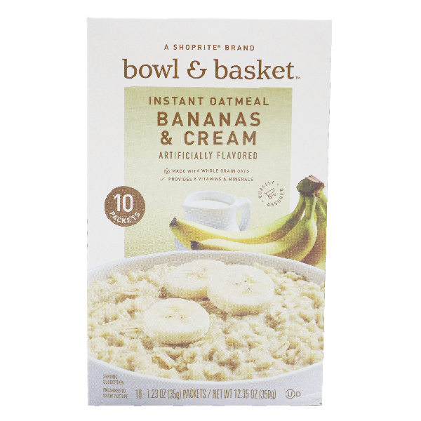 Bowl & Basket - Instant Oatmeal Banana Cream 12.35 oz