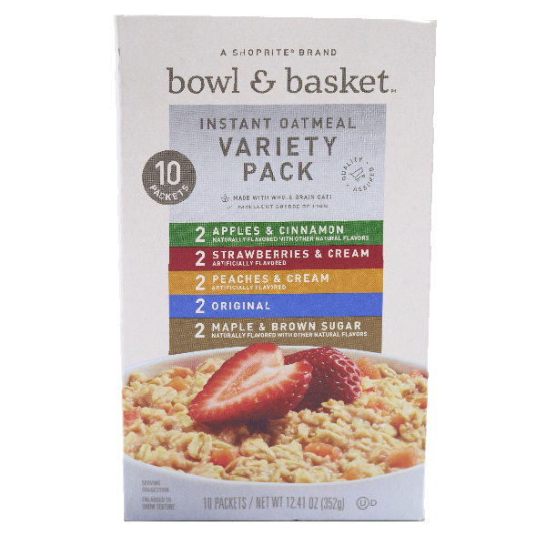 Bowl & Basket - Instant Oatmeal Variety Pack 12.41oz