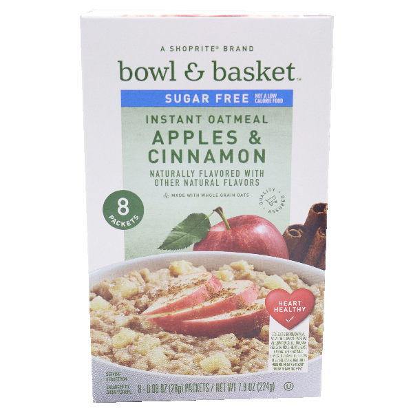 Bowl & Basket - Instant Oatmeal Apple Cinnamon 7.9 oz