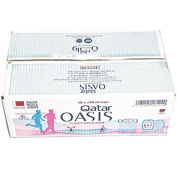 Qatar Oasis Balanced drinking Water Cup 30x200ml