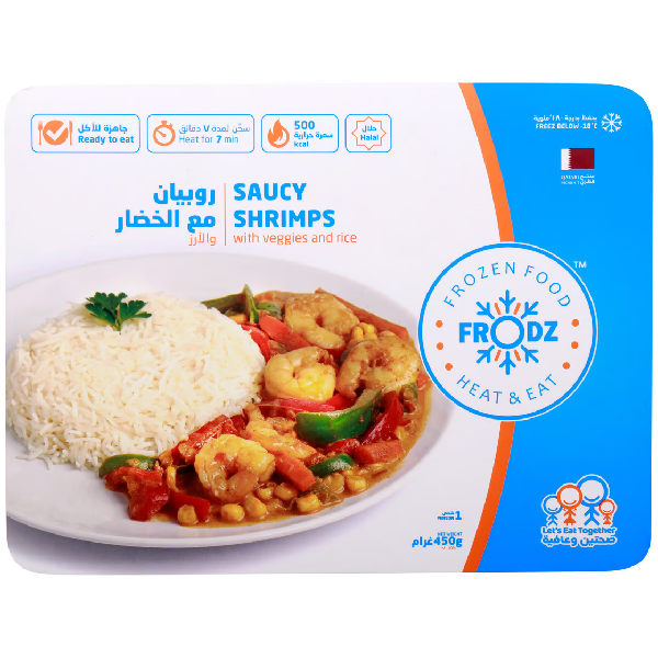 Frodz Saucy Shrimps With Veggies&Rice