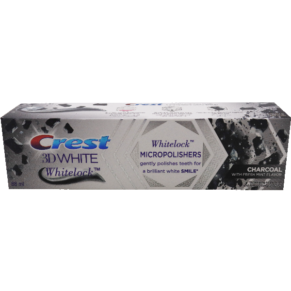 Crest 3Dw Whitelock Charcoal 120G 88Ml