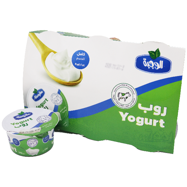 Al Wajba Plain Stirred Yoghurt Full Fat 6 X 170g