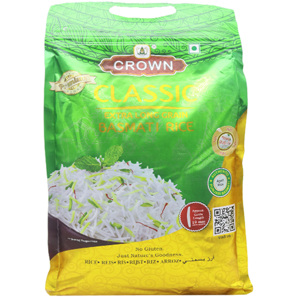 Crown Classic Extra Long Grain Basmati Rice 5kg