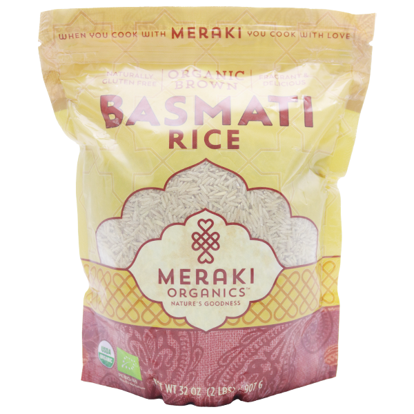 Meraki Organic Brown Basmati Rice 907g