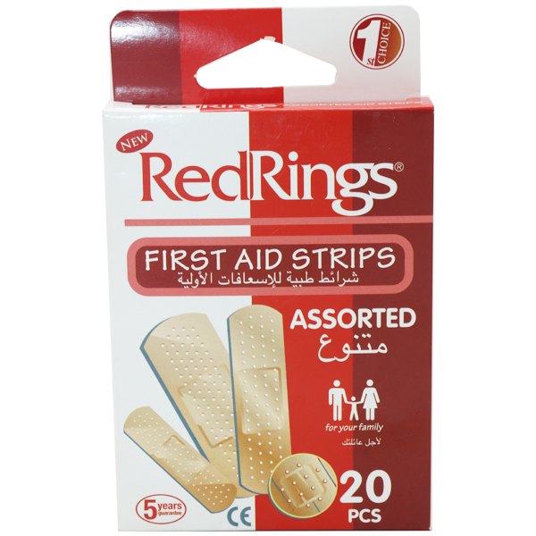 Red Rings First Aid Strips Assorted 20S