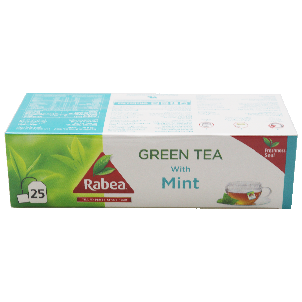 Rabea Green With Mint Teabags 25Tbx1.8g