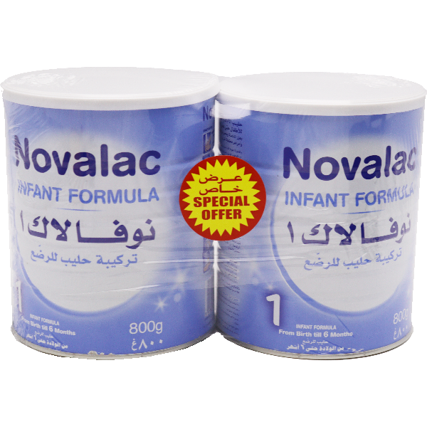 Novalac Infant Formula No 1 Milk 2x800g @15% Off