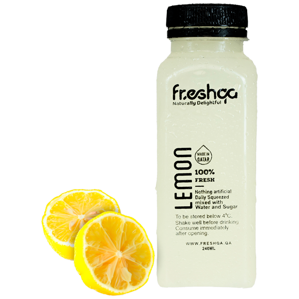 Freshqa Fresh Lemon Juice 240 ml Cold-Pressed