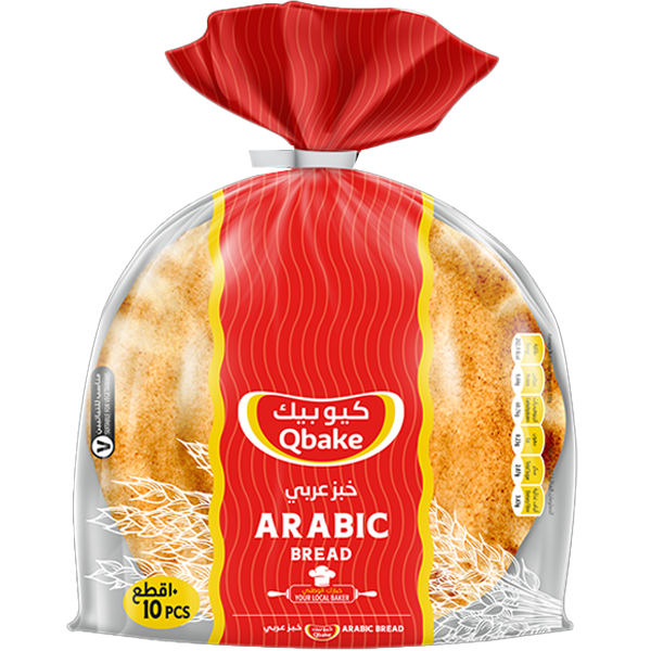 Qbake Arabic Bread White Small 10