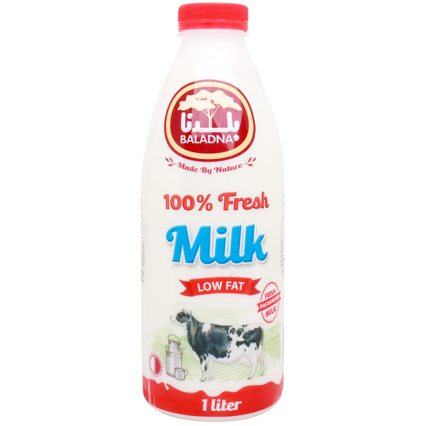 Baladna Fresh Milk Low Fat 1L