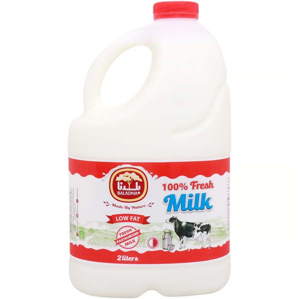 Baladna Fresh Milk Low Fat Cow 2L