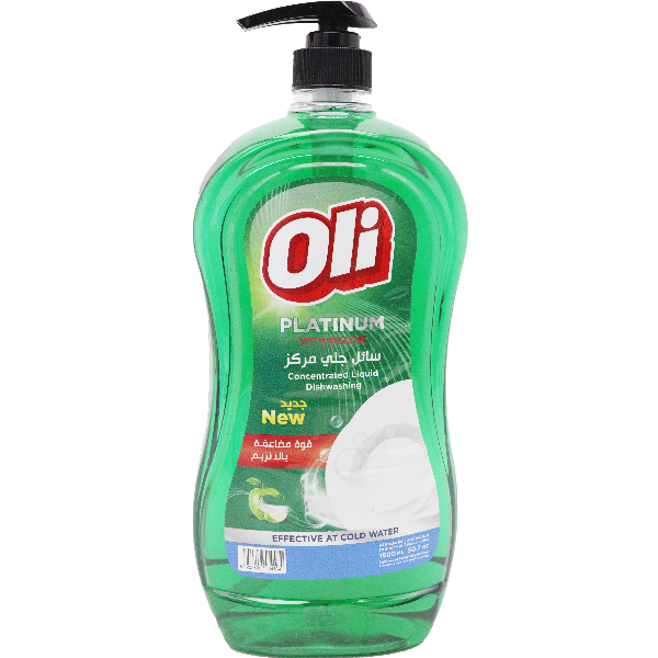 Oli Dishwashing Liquid Green 1500ml