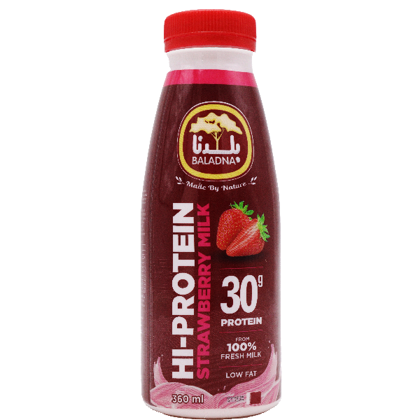 Baladna High Protein Strawberry Milk 360ml