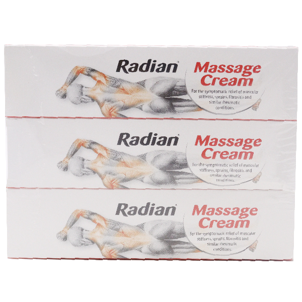 Radian Massage Cream 3x100g Promo Pack