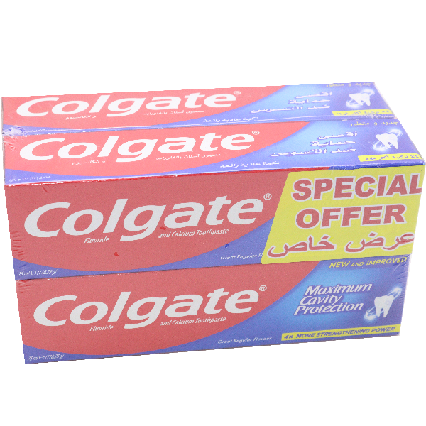 Colgate Maximum Cavity Protection Toothpaste 4X75ml