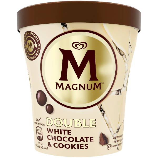 Magnum Ice Cream White Chocolate & Cookies 440ml