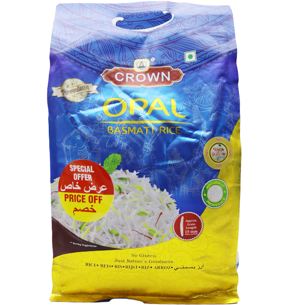 Crown Opal Basmati Rice 5kg 15% Off