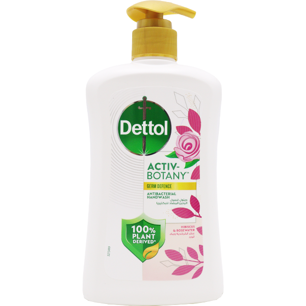 Dettol Activ Botany Antibacterial Hibiscus and Rose Water Hand Wash 400ml