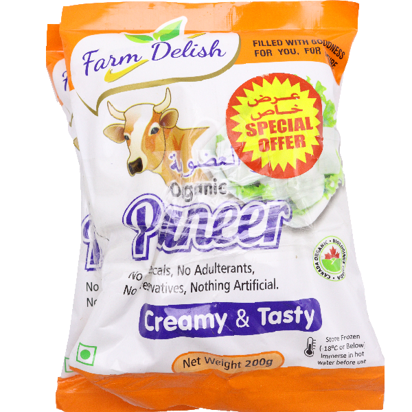 Farm Delish Organic Paneer 2x200g