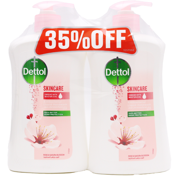 Dettol Skin Care Liquid Handwash 2X400ml