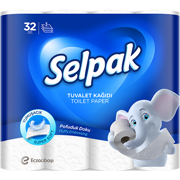 Selpak Toilet Paper 32 Rolls Super Soft140s 3ply