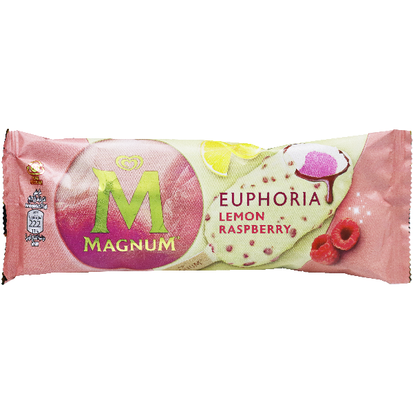 Magnum Double Euphoria Lemon Raspberry Ice Cream 85ml