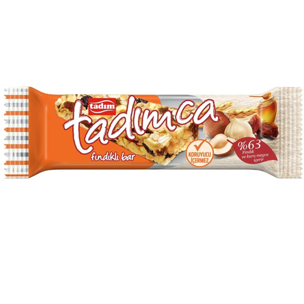 Tadim Natural Hazelnut Bar 30g