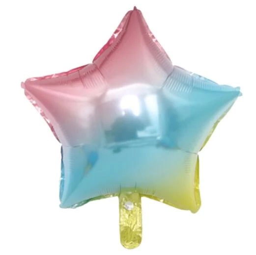 18 inch Star foil balloon rainbow color