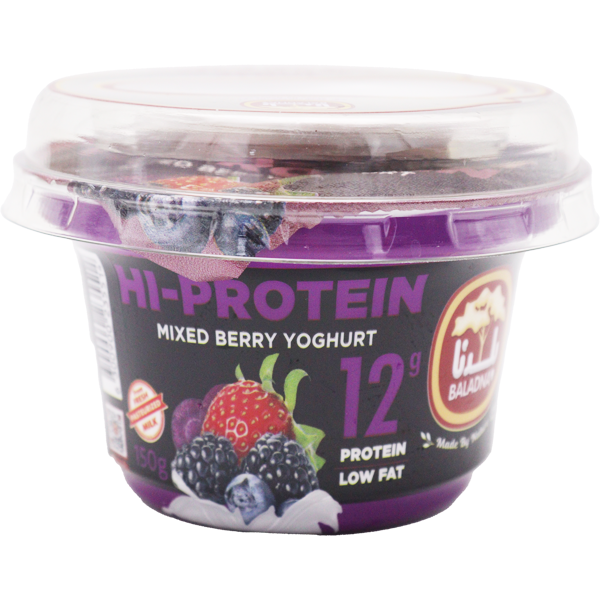 Baladna Hi Protein Low Fat Mixed Berry Yoghurt 150g