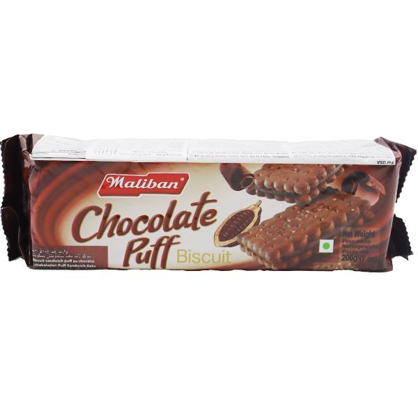 Maliban Chocolate Puff Biscuit 200g