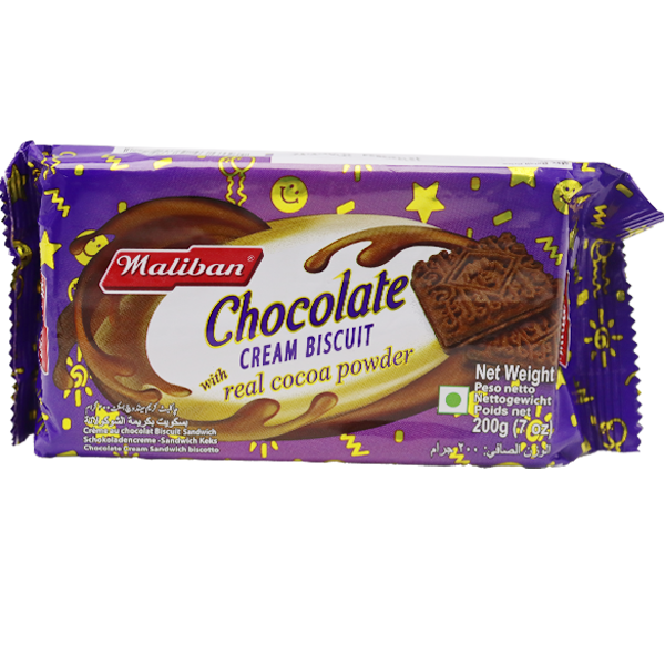 Maliban Chocolate Cream Biscuit With Real Cocoa 200g