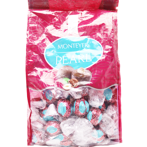 Monteyer Pearl Milk Chocolate With Hazelnut Filled 450g