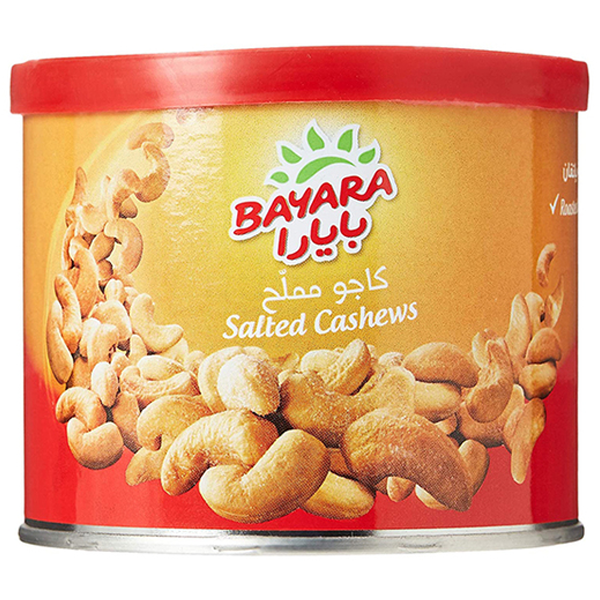 Bayara Snacks Cashews Salted Can 100g