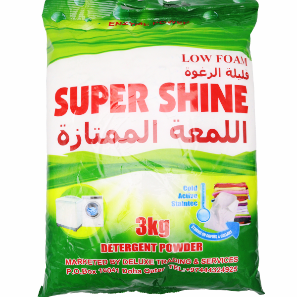 Super Shine Detergent Powder Low Foam 3Kg