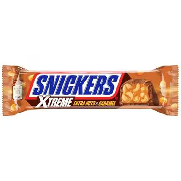 Snickers Xtreme Extra Nuts And Caramel Chocolate Bar