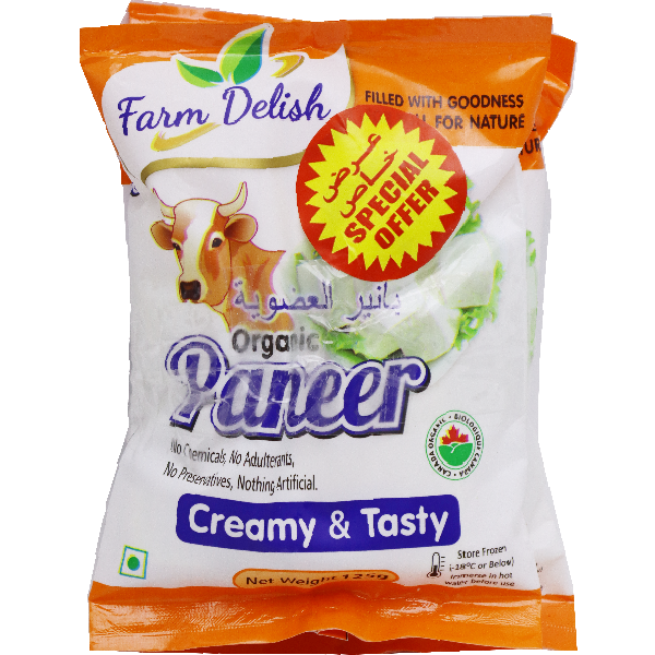 Farm Delish Organic Paneer 3x125g