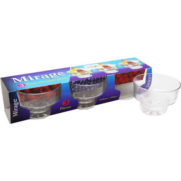 Mms Mirage Ice Cream Cup 3Pc 260ml Sw042A