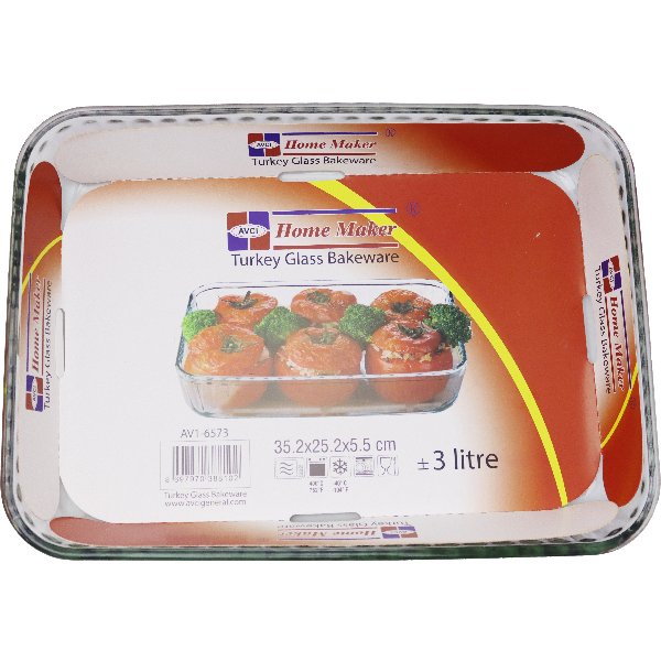 Home Maker Rectangular Dish 3Ltr Av1-6573