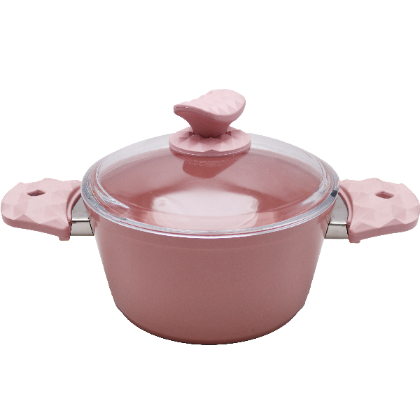 Avci Home Maker Ceramic Coating 20cm Pink Casserole